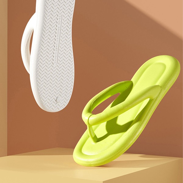 Flip Flops for Kvinner - Flattsandaler i Søte Farger - Utendørs Klips-Flip Flops for Sommeren - Lysegrønn 38/39
