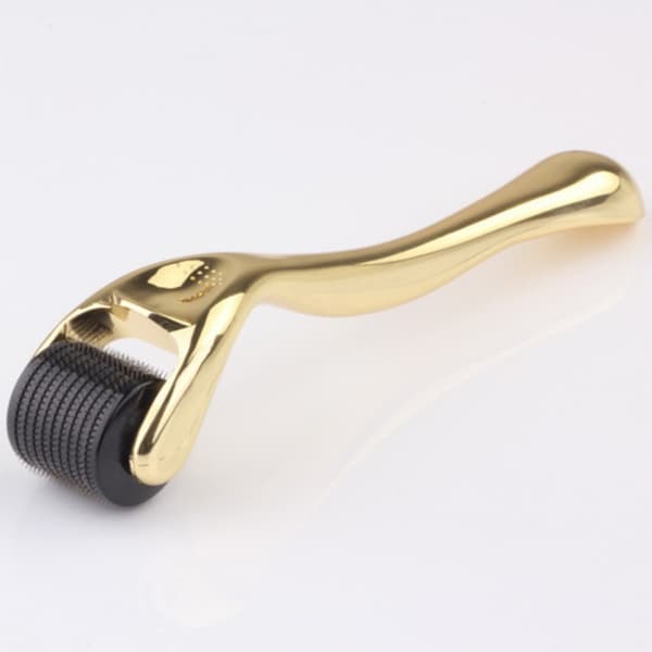 Derma Roller til ansigt, krop og hovedbund - Titanium Microneedle Roller til hudopfriskning, skægroller til mænd og kvinder, bærbart design, gave