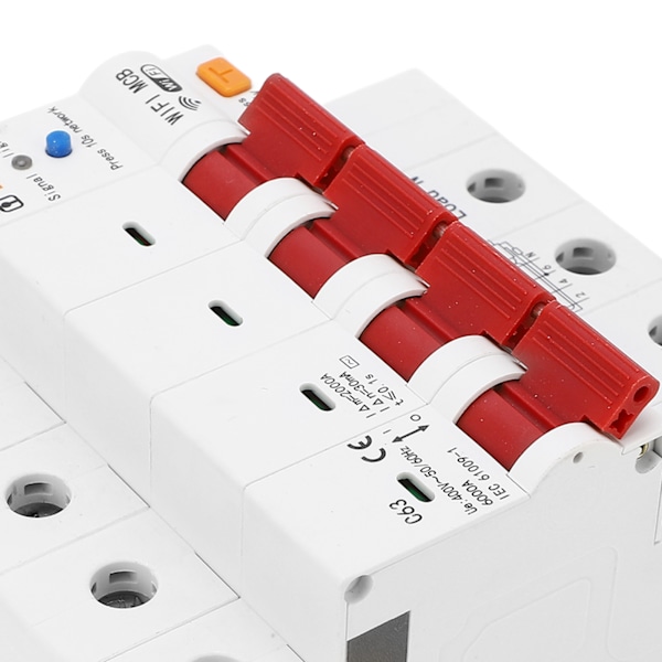 WiFi-kytkin, vuotosuoja, etäohjaus, DIN-kisko, katkaisija, AC400V 63A 4P
