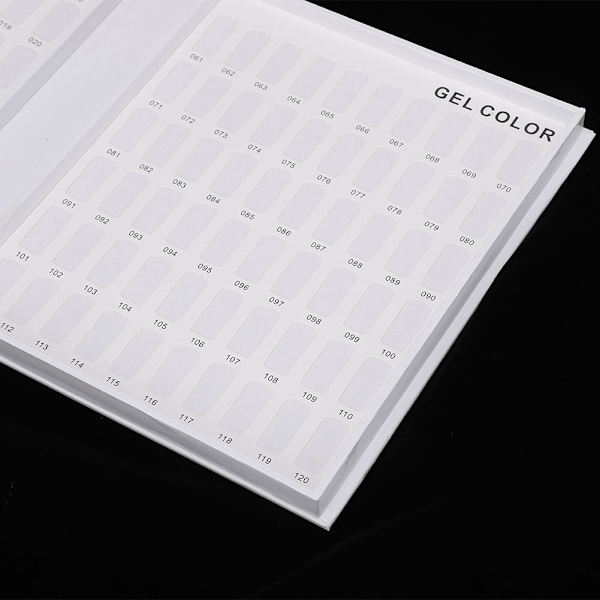 120 Gitter Neglegel Farvekort Falsk Neglelak Display Stativ Manicure Værktøj