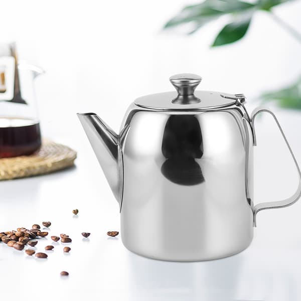 Kaffekande til servering af varme drikke, tekande i rustfrit stål med justerbart tuddesign, tekande i rustfrit stål med drypfri funktion