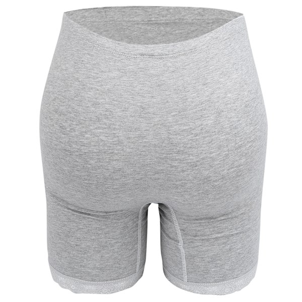 Gravida Högmidje Säkerhetsbyxor Mjuka Elastiska Justerbara Boyshorts Underkläder Grå XXL