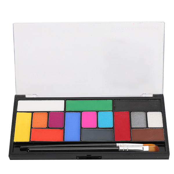 Bærbar Vandopløselig Kropsmaling Ansigtsmaling Pigment Pensel DIY Halloween Kosmetik Værktøj