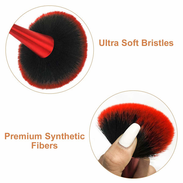 Super Large Mineral Powder Brush, Bronzer Kabuki Meikkisivellin, Soft Fluffy Foundation Brush, Professional Puuterisivellin ja Poskipunasivellin päivittäiseen käyttöön