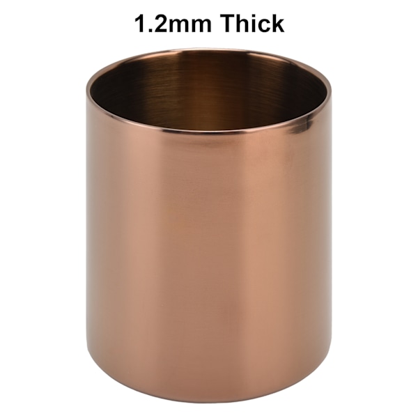 Penholder Tegningsproces Spejlfinish Moderne Design 1,2 mm Tyk Rustfrit Stål Blyantsholder 400 ml