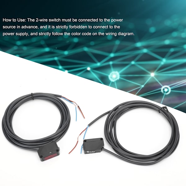 BERM Infrarød Fotoelektrisk Switch Kvadratisk Gennemstrålings Sensorer E3ZT81 DC 1224V