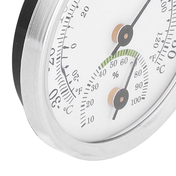 Termometer och hygrometer med ratt, Mini hygrometer för humidor, växthus, trädgård, hem, kassaskåp