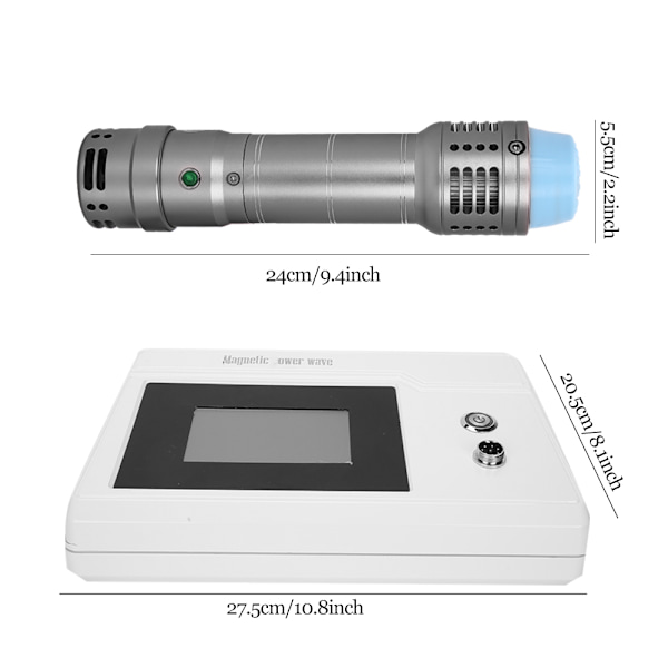 Shockwave Terapi Maskine Talje Krops Smertelindring Massage Fysioterapi Instrument 110‑240VEU Stik