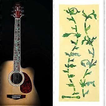 Nytt Livets Träd Akustisk Gitarr Inlägg Dekal Greppbräda Markör DIY Grön