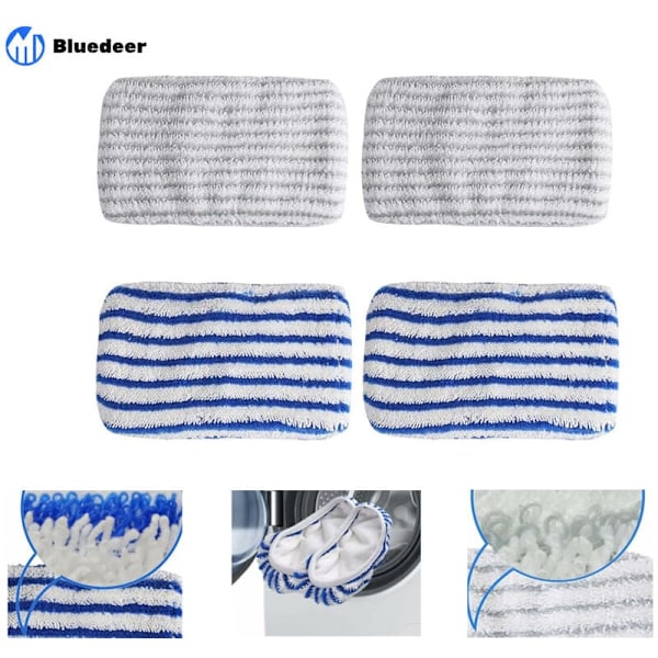 Mikrofibermoppdynor, Återanvändbara Fiberbomullsmoppdynor För Alla Golv Och Svåra Fläckar, Djuprengörande Mikrofibermopp Med Högkvalitativ Mikrofiber