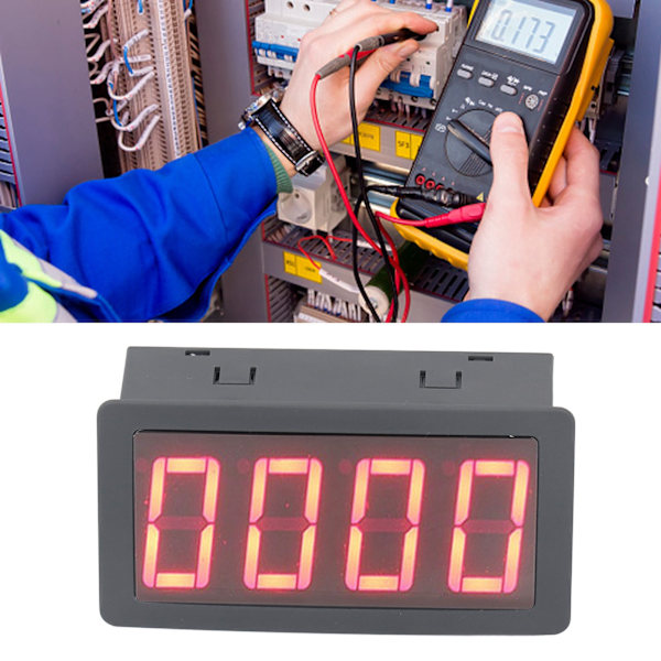 Intelligent Digital Frekvensmålerteller LED Reléutgang Nedtellingstimer 100kHz DC8‑24V