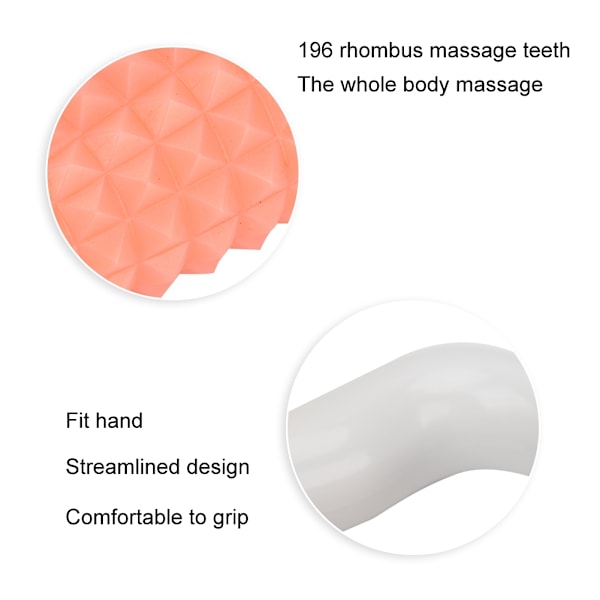 Rulle Massager Muskel Smerter Træthed Relief Krops Formning Massage Instrument (Orange)