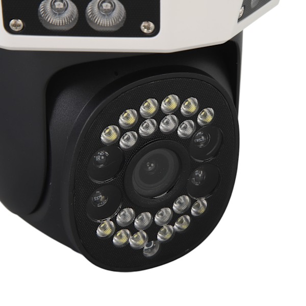 WiFi Kamera 360° Panoramisk IP66 Vattentät 6MP Fullfärg Mörkerseende Rörelsespårning