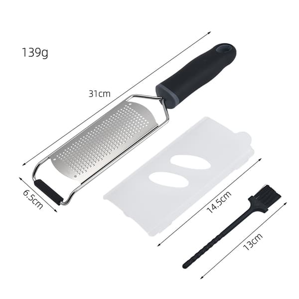 Pro Zester rivjern, sitronzester, parmesan zester, sjokolade, wit