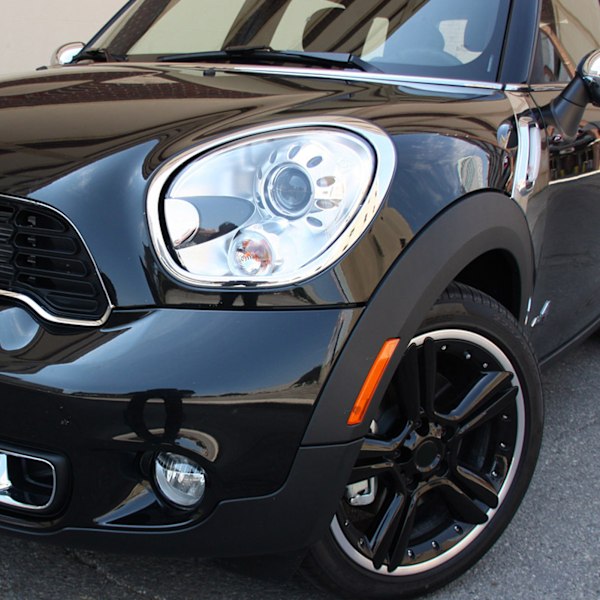 2 st. Strålkastare Ring Trim Båge ABS Krom Vänster Höger Repskyddande Ersättning för Cooper R60 Countryman