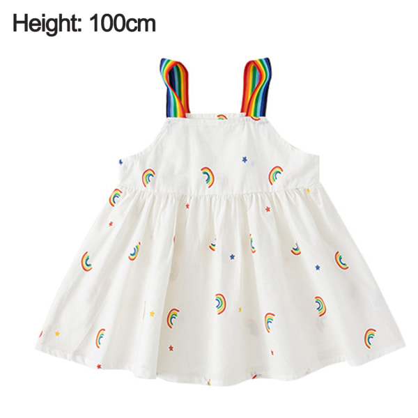Baby Girl Sommarklänning Rainbow Dress Ärmlös Rainbow Sun