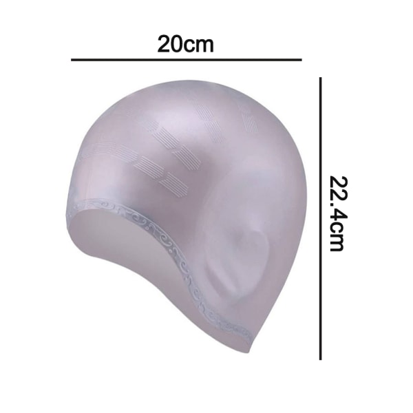 Unisex cap lyhyille ja pitkille hiuksille silikoni-uimalakille