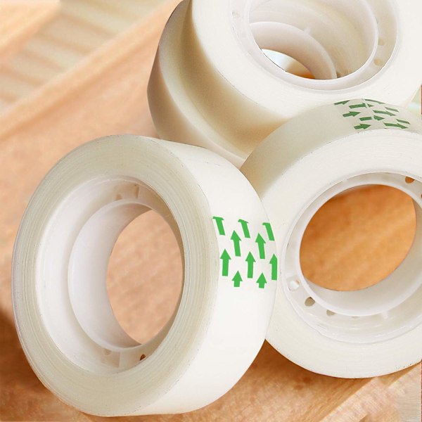 Kontorstejp, Klar Tejp Refill, Lämplig För Flera Ändamål, Enkel Applicering, Transparent Design För Snyggt Utseende (12 Rullar)