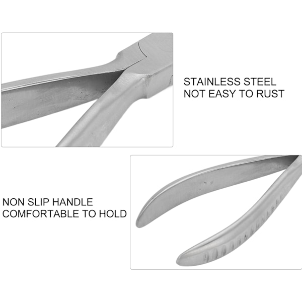 Briller Tang Profesjonell Rustfritt Stål Ergonomisk Briller Reparasjon Justering Tang for Reparasjonsarbeider Lang Nesetang