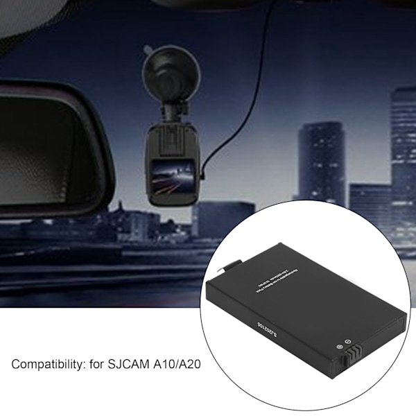 SJCAM 2650mAh Oppladbart Liion-batteri for A10/A20 Møtere kordertilbehør