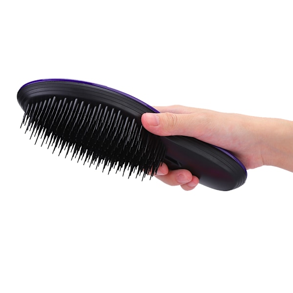 Bærbar Luftpute Krøllete Rett Hår Styling Hårklippingskam Hodebunnsmassasje Kam Lilla
