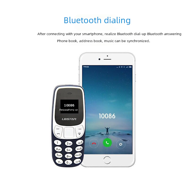 BM10 mini 3310 ikke-smart trådløs Bluetooth student mini dobbeltkort mobil liten telefon, Allsidige fargevalg
