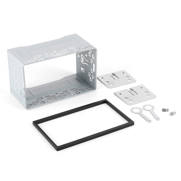 2-Din Senterkontroll DVD-spillerramme Navigasjon Bezel Fascia Trim Kit Universal Tilbehør