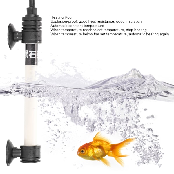 Akvarievarmer Fisketank Kvarts Opvarmningsstang med Ekstern Temperaturregulator CN 220V500W