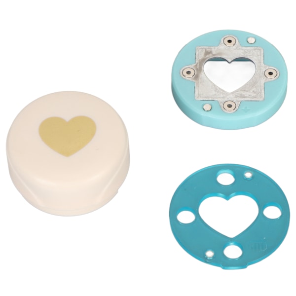 Hobby Hålslag Magnetisk Metall Papper Hålslag DIY Präglingshålslag för Pappershantverk Scrapbooking Kort Konst Hjärtform