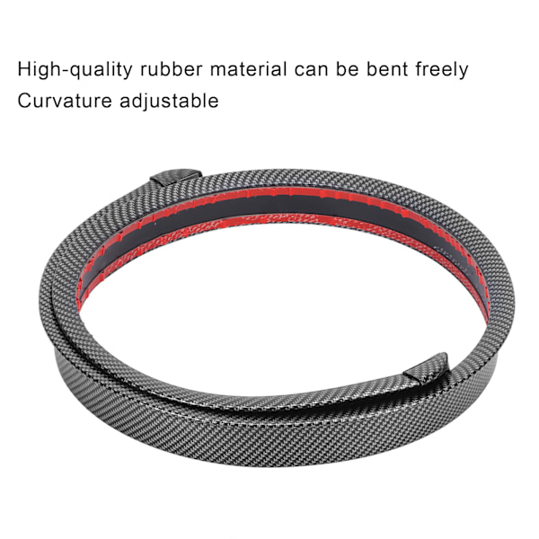 1,5m Bagagerums Spoiler Lip Wing Carbonfiber Farve Gummi Universal til Bil Lastbil