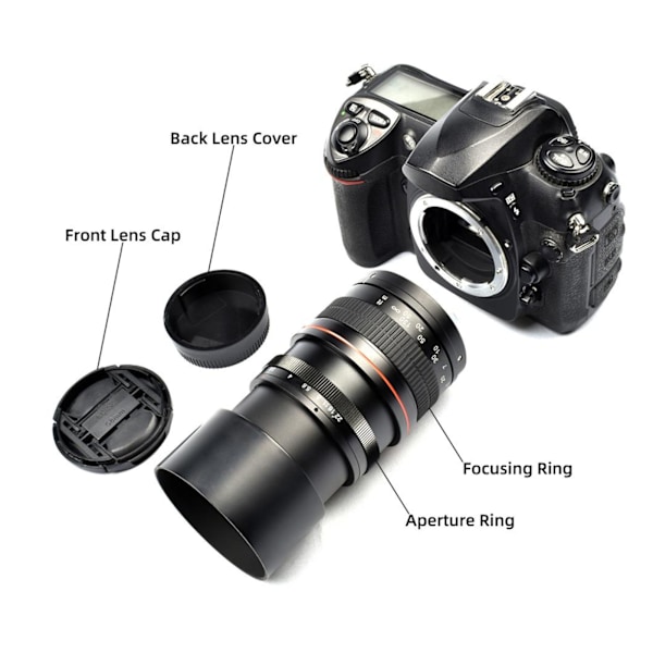 Fast Fokusobjektiv 135mm F2.8 Stor Bländare Fullformat Multi-belagt Optiskt Glas DSLR Fast Fokusobjektiv för D5 D4s D4 D3x Df D810 D800 D750 D610 D500
