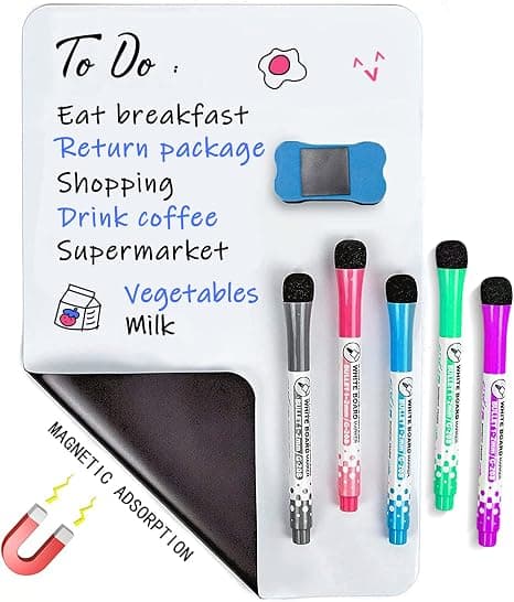 14,8\" x 5,82\" Magnetisk tør slette whiteboard til køleskabe, S
