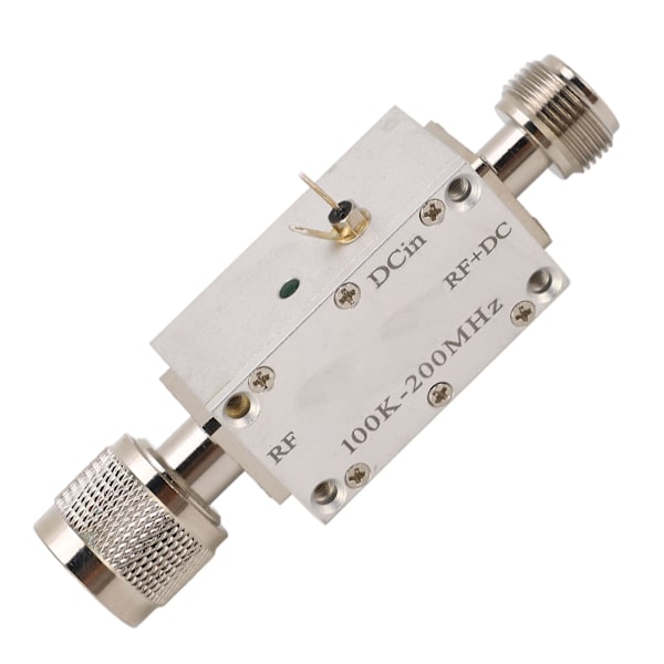 Bias Tee T-stycke Högfrekvent RF Bredbandsförstärkarmodul DC-blocker Koaxialmatare för Optisk Modulationsdrift 0,1‑200MHz 1A