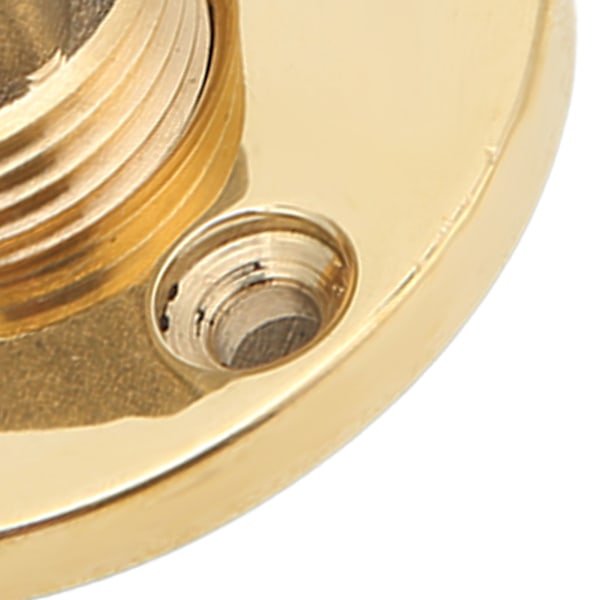 Marindräneringsstoppkit 25mm/1 tum monteringshål Brons Spegelpolerat för Fiskkummar Islådor Yacht