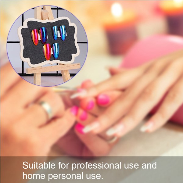 Dubbelsidigt Nagelkonst Displayställ Gel Polish Färg Showcase Ram Skola