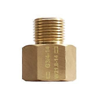 CO2 Sylinder Strøm Gjenget Adapter Konverterer Match Quooker Cube Tank Hunn G3/4 til Hann W21.8