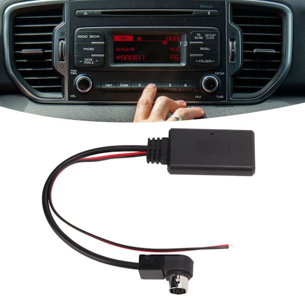 Bil Trådlös Bluetooth 5.0 Modul AUX IN Kabel för Alpine KCA121B AINET CDA9857 CDA9886