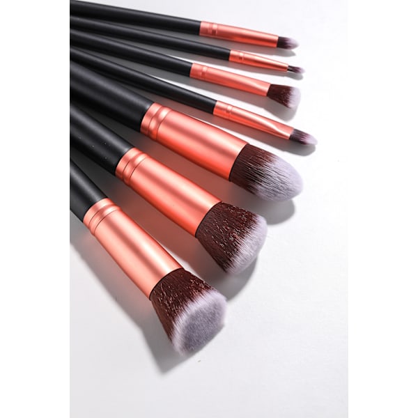 Sminkborstar Set, Roséguldfärgade Verktyg För Professionell Ögonmakeup, 17-Delars Kollektion Med Syntetiska Borsthår, Mjuka Och Lätta Att Rengöra