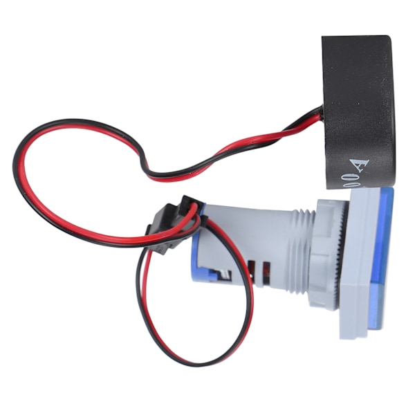 Strömsignalindikator Universal 3-Display Kvadratisk Lampa Ljus 60~500V AC AD16‑22VAHBlå