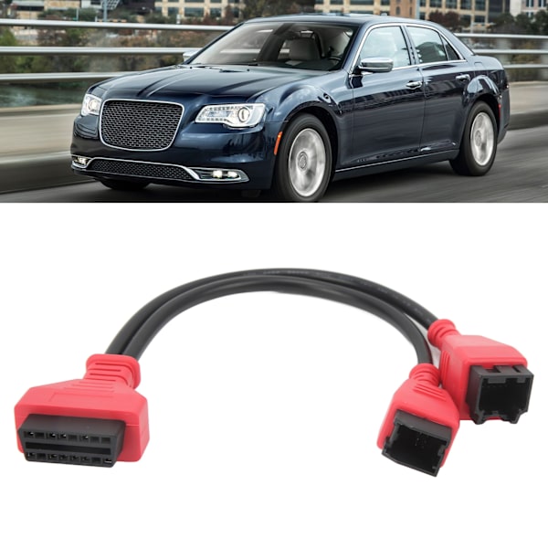OBD2 Kabeladapter 12-polig 8-polig Programmeringskontakt Bildiagnostiskt Verktyg Ersättning för Chrysler 2018+