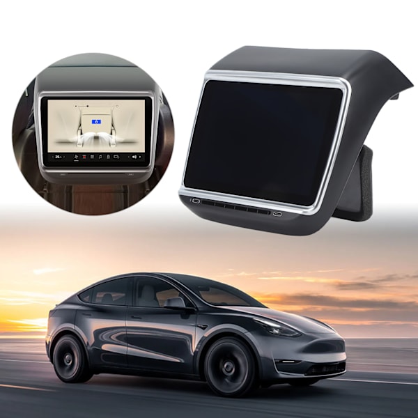 7,2 tommers baksete skjermpanel for Android 11.0 HD berøringsskjerm IPS multimediaspiller erstatning for Tesla Model 3 Y 20-pin