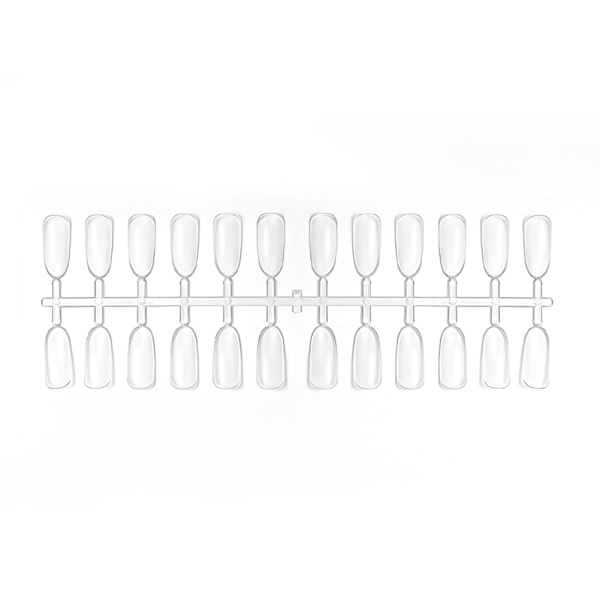 Professionelle Neglekunst Transparent Falske Tips Akryl Manicure Farvevisning Værktøj 240 Celler
