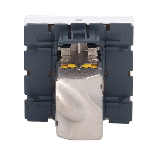 Netværksjackmodul CAT6A RJ45 Fransk Adapter Afskærmet ABS Tilbehør til Computer