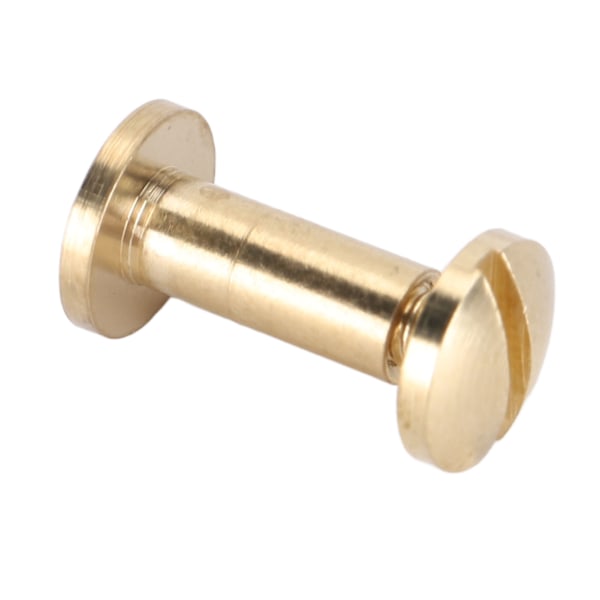 50 Set Mässingsnitar Kit DIY 8mm Spårskruv Dekorativ Böjd Nit för Läder Väska Tyg Byxor Väska Papper 7mm / 0.28in