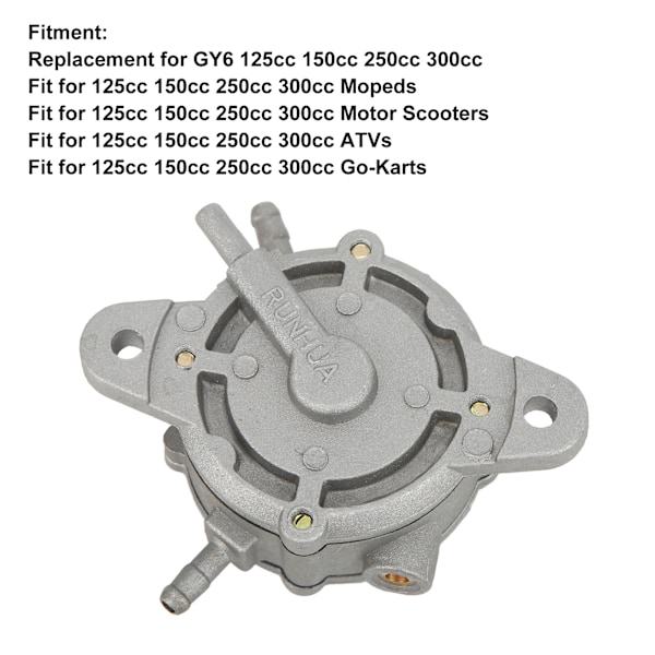 Brændstofpumpe Tilbehør Udskiftning til GY6 125cc 150cc 250cc 300c ATV SCOOTERE GO KARTS