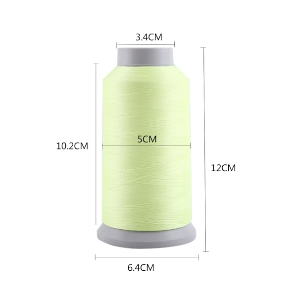 Spole Självlysande Maskin Handsömnad Broderitråd Mellangul 3000 Yards
