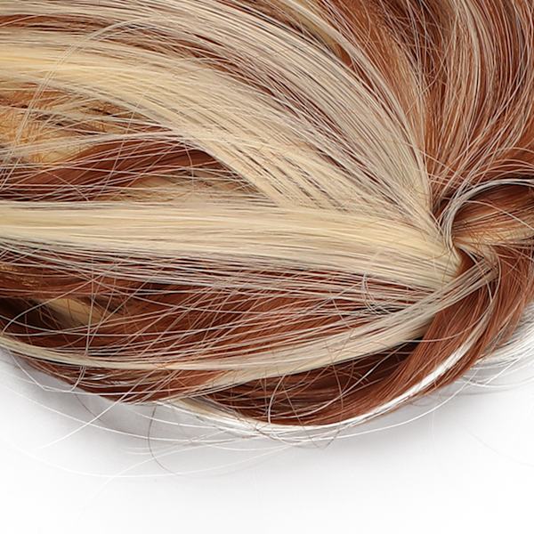 Messy Bun -tekohiukset, joustava, sotkuinen updo-hiustenpidennysten poninhäntä, naisille Q17-12H613#