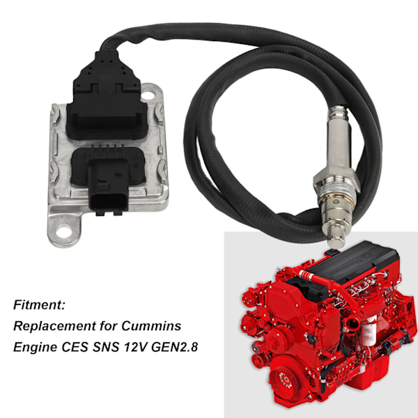 Nitrogenoxid Nox-sensor 2872942 Brændstofindsprøjtning Juster Reducerede Emissioner Udskiftning til Cummins Motor CES SNS 12V GEN2.8