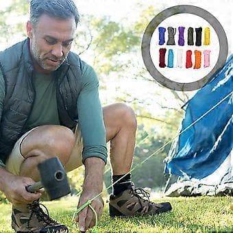 12 rullar campinglinor utomhustältlinor paraplysnören flätade rep