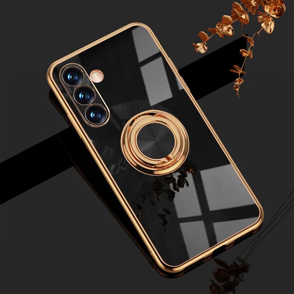Samsung A55 5G Elegant & Stødsikkert Cover med Ringholder Fejlfrit - Sort